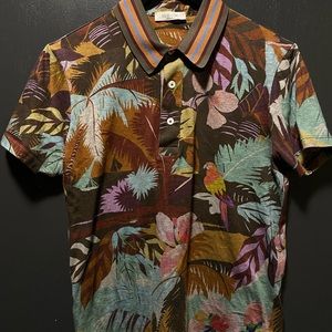 Valentino Tropical Print Polo